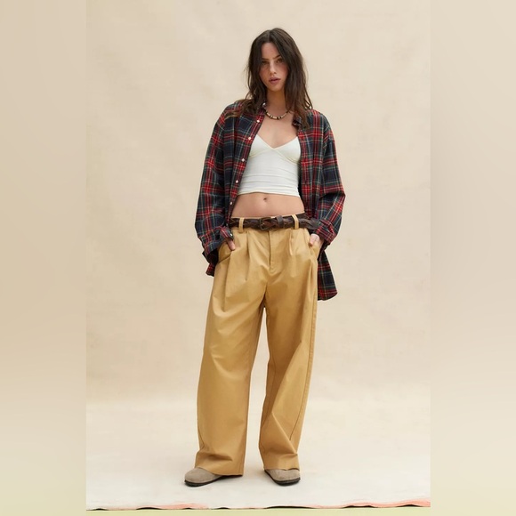 NWOT BDG Kristen Twill Trouser | XSmall | Camel - Picture 1 of 14